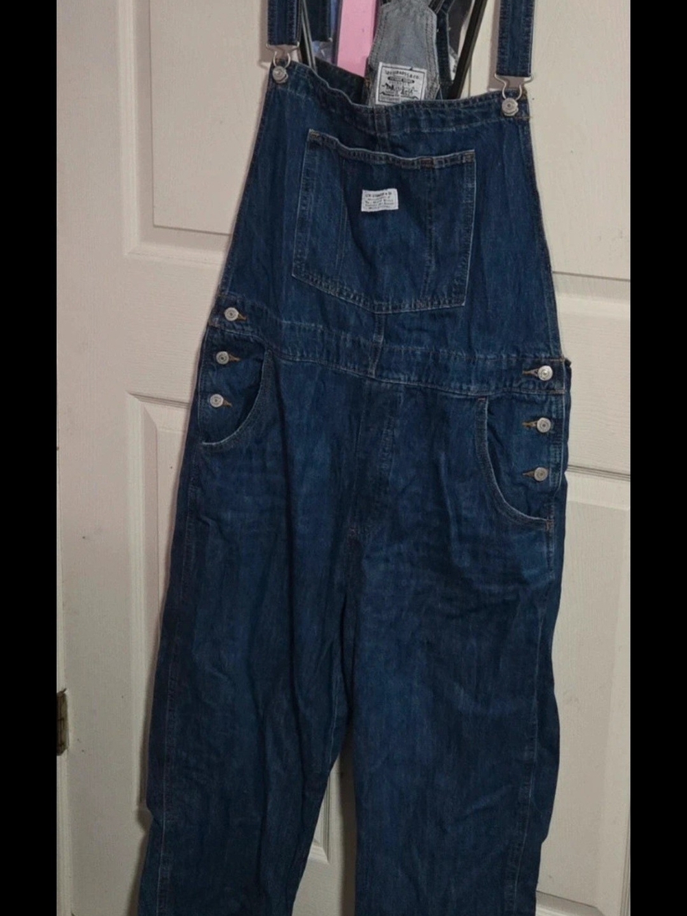 Levi's Dark Blue Denim Women's Overalls